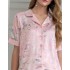 Шелковый комплект с брюками Mia-Amore EDEM 5975, Цвет: розовый, Размеры: XL, изображение 4