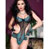 Эротическое боди Chilirose SPANISH LACE 4212 черный с синим, Цвет: черный/синий, Размеры: L