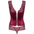 Корсет c трусиками Obsessive MIAMOR CORSET рубиновый, Цвет: рубиновый, Размеры: S/M, изображение 4