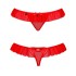 Эротические трусики стринги Obsessive 827 THONG, Цвет: красный, Размеры: L/XL, изображение 4