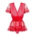 Сексуальный пеньюар Obsessive 870 PEI, Цвет: красный, Размеры: S/M, изображение 3