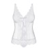 Корсет c трусиками Obsessive ETHERIA CORSET, Цвет: белый, Размеры: S/M, изображение 3