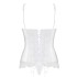 Корсет c трусиками Obsessive ETHERIA CORSET, Цвет: белый, Размеры: S/M, изображение 4