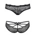 Эротические трусики Obsessive FRIVOLLA PANTIES черный, Цвет: черный, Размеры: S/M, изображение 3