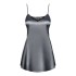 Сексуальная сорочка Obsessive SATINIA BABYDOLL серый, Цвет: серый, Размеры: S/M, изображение 3