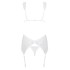 Корсет c трусиками Obsessive  SWANITA CORSET белый, Цвет: белый, Размеры: S/M, изображение 6