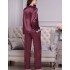 Шелковый комплект с брюками Mia-Amore LAURA 3296 бордовый, Цвет: бордовый, Размеры: L, изображение 2