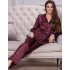 Шелковый комплект с брюками Mia-Amore LAURA 3296 бордовый, Цвет: бордовый, Размеры: L, изображение 4