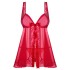 Бэби-долл с уплотненными чашками Obsessive ROUGEBELLE BABYDOLL, Цвет: красный, Размеры: S/M, изображение 3 Бэби-долл с уплотненными чашками Obsessive ROUGEBELLE BABYDOLL, Цвет: красный, Размеры: S/M, изображение 3