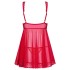 Бэби-долл с уплотненными чашками Obsessive ROUGEBELLE BABYDOLL, Цвет: красный, Размеры: S/M, изображение 4 Бэби-долл с уплотненными чашками Obsessive ROUGEBELLE BABYDOLL, Цвет: красный, Размеры: S/M, изображение 4