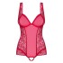 Сексуальное боди Obsessive ROUGEBELLE TEDDY, Цвет: красный, Размеры: S/M, изображение 3