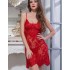 Кружевная сорочка с трусиками Mia-Amore FLAMENCO 2080 красный, Цвет: красный, Размеры: XS