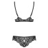 Сексуальный комплект Obsessive LALUNA SET, Цвет: черный, Размеры: S/M, изображение 4