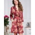Шелковый халат-кимоно Mia-Amore BURGUNDIA 3623, Цвет: бургундия, Размеры: 2XL/3XL, изображение 4