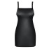 Сексуальное платье Obsessive LEATHERIA CHEMISE, Цвет: черный, Размеры: S/M, изображение 3