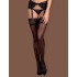 Чулки Obsessive MIXTY STOCKINGS, Цвет: черный, Размеры: S/M