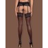 Чулки Obsessive MIXTY STOCKINGS, Цвет: черный, Размеры: S/M, изображение 2
