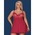 Бэби-долл с трусиками Obsessive ROSALYNE BABYDOLL, Цвет: красный, Размеры: S/M, изображение 3 Бэби-долл с трусиками Obsessive ROSALYNE BABYDOLL, Цвет: красный, Размеры: S/M, изображение 3
