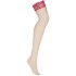 Чулки Obsessive ROSALYNE STOCKING, Цвет: телесный, Размеры: 2XL, изображение 3