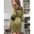 Халат-кимоно шелковый Mia-Amore OLIVIA 3643 оливковый, Цвет: оливковый, Размеры: L/XL, изображение 2