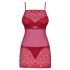 Сексуальная сорочка Obsessive LIVIDIA CHEMISE, Цвет: красный, Размеры: S/M, изображение 3
