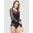 Боди с цветочным кружевом Janira 1045266 GRETA BODY negro, Цвет: negro (черный), Размеры: XL, изображение 3
