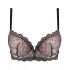 Бюстгальтер балконет с пуш-ап Esotiq PRETTI 36455 графит/розовый, Цвет: графит/розовый, Размеры: 70B, изображение 3