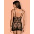 Сексуальная сорочка с трусиками Obsessive JENNIFAIRY CHEMISE, Цвет: черный, Размеры: S/M, изображение 2