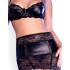 Сексуальный комплект бюст+пояс+стринги Chilirose 4360, Цвет: черный, Размеры: S, изображение 3