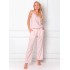 Вискозная пижама с брюками Aruelle DANNY PINK, Цвет: светло-розовый, Размеры: XS, изображение 2