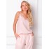 Вискозная пижама с брюками Aruelle DANNY PINK, Цвет: светло-розовый, Размеры: XS
