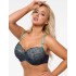 Бюстгальтер балконет Alles PARADISE U, Цвет: темно-синий, Размеры: 65G, изображение 3