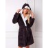 Теплый плюшевый халат Aruelle ARCTIC PEGGY, Цвет: черный, Размеры: S