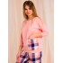 Домашний брючный комплект Key LNS 405 2 20/21, Цвет: розовый/синий, Размеры: S