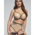 Трусы стринги высокие Kris Line SALMAH stringi high waist, Цвет: бежевый с черным, Размеры: M, изображение 4