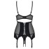 Корсет с трусиками Obsessive AMALLIE CORSET, Цвет: черный, Размеры: S/M, изображение 5