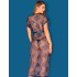 Кружевной пеньюар Obsessive FLOWLACE PEIGNOIR, Цвет: синий, Размеры: S/M, изображение 2