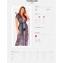 Кружевной пеньюар Obsessive FLOWLACE PEIGNOIR, Цвет: синий, Размеры: S/M, изображение 5