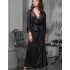 Длинный атласный пеньюар Mia-Amore MADISON 8929, Цвет: черный, Размеры: L/XL