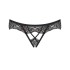 Эротические трусики Obsessive MESHLOVE PANTIES CROTCHLESS, Цвет: черный, Размеры: S/M, изображение 3