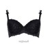 Бюстгальтер балконет пуш-ап Sermija 148-12-L чёрный, Цвет: чёрный, Размеры: 90C, изображение 3