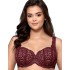 Бюстгальтер балконет Nipplex BENITA U, Цвет: бургундское вино, Размеры: 65E, изображение 3