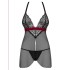 Соблазнительный бэби-долл + стринги Obsessive ROSSITA BABYDOLL, Цвет: черный, Размеры: L/XL, изображение 3 Соблазнительный бэби-долл + стринги Obsessive ROSSITA BABYDOLL, Цвет: черный, Размеры: L/XL, изображение 3