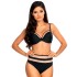 Раздельный купальник пуш-ап с высокими плавками Lorin L2380/1, Цвет: черный, Размеры: 70C