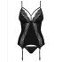 Мягкий корсет с трусиками Obsessive DIYOSA CORSET, Цвет: черный, Размеры: L/XL, изображение 3