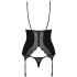 Мягкий корсет с трусиками Obsessive DIYOSA CORSET, Цвет: черный, Размеры: L/XL, изображение 4