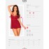 Соблазнительный бэби-долл + стринги Obsessive IVETTA BABYDOLL, Цвет: рубин, Размеры: S/M, изображение 5