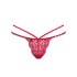 Трусики стринги Obsessive IVETTA THONG, Цвет: рубин, Размеры: L/XL, изображение 3