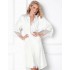 Атласный халат Aruelle BRENNA, Цвет: белый, Размеры: 2XL, изображение 2