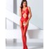 Эротический комбинезон сетка Passion BS 057 red, Цвет: красный, Размеры: S/M, изображение 2